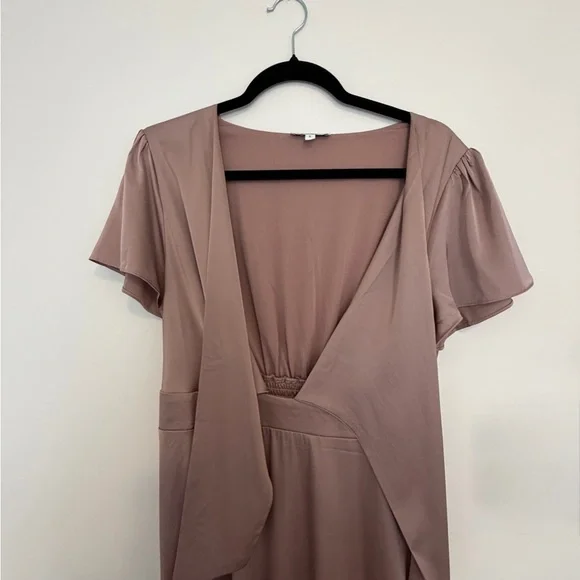 Baltic Born Poppy Satin Tie-Front Midi Dress - Picture 4 of 10